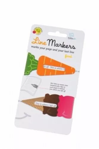 Line Markers Food - Magnetische Lesezeichen