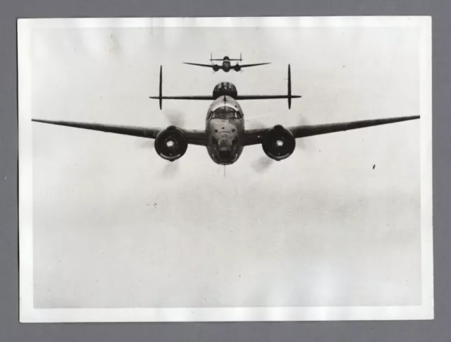 Lockheed Hudson Rnzaf Guadalcanal Front Original Vintage Ww2 Press Photo