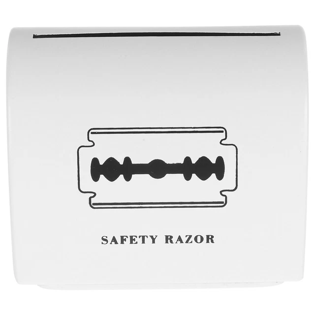 Contenitore Per Lame Da Barba Usate POPETPOP - Scatola Di Smaltimento Sicura, Grande Capacità, Per Casa O Salone, Materiale Resistente