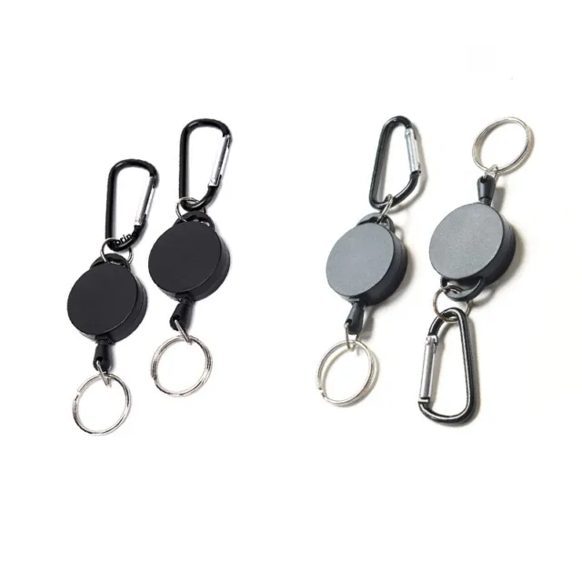 Clip pull Keyring Metal Pull Recoil Wire Sporty Key Sporty Retractable key