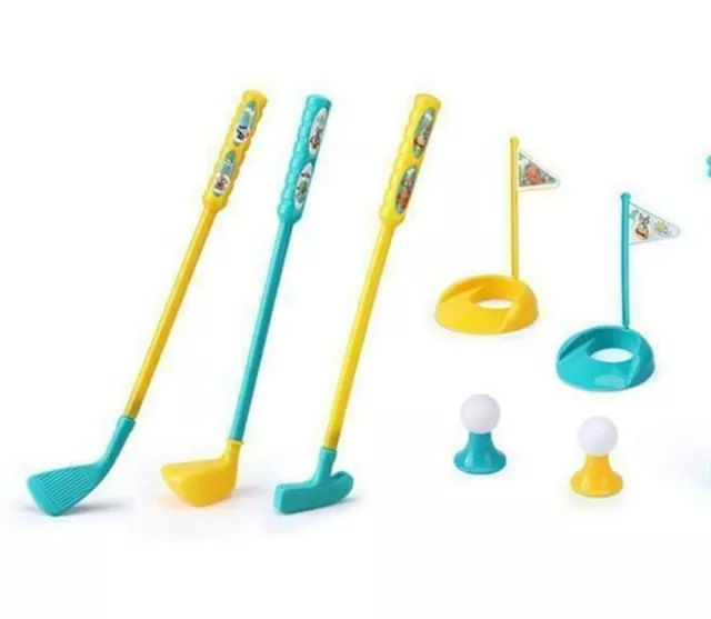 Children Plastic Golf Set Kids Indoor/Outdoor Garden Fun Toy Christmas Gift