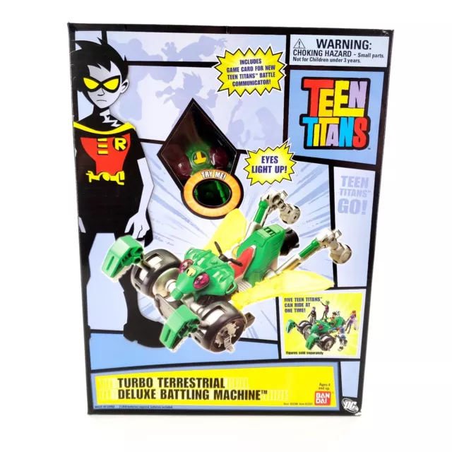 Teen Titans Turbo Terrestrial Deluxe Battling Machine #22201 Bandai New Sealed