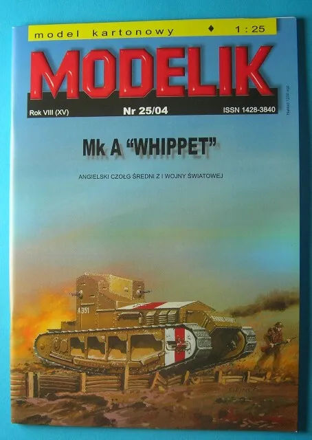 Modelik 25/2004 - Britischer mittlerer Behälter Mk. A Whippet