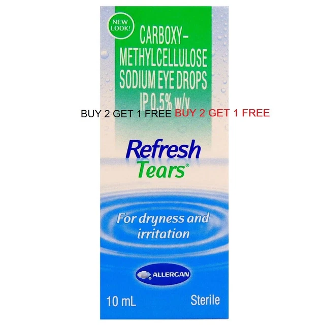 BEST 10ML REFRESH Tears Lubricant Eye Drops Dryness & Irritation BUY 2