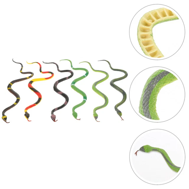 6 Pcs Finto Serpente Modello Di Serpente Giocattolo Puzzle Animale