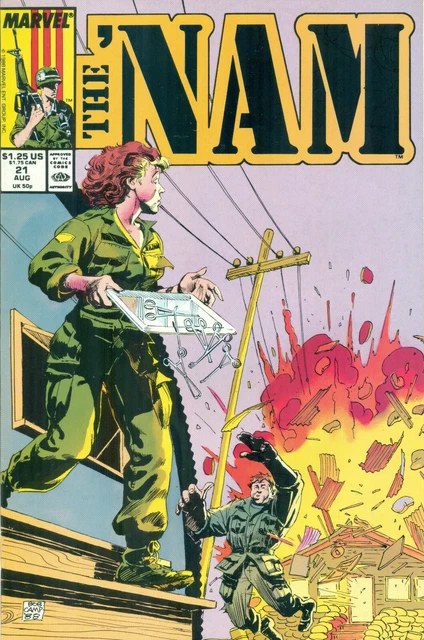 The Nam #21 By Murray Vansant Vietnam War POW MIA Camp Cover Marvel NM/M 1988