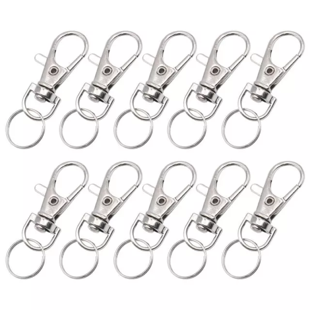 10Pcs Rabbit key chains Hook Clasp Door Buckle Lock Snap Spring Trigger Swivel