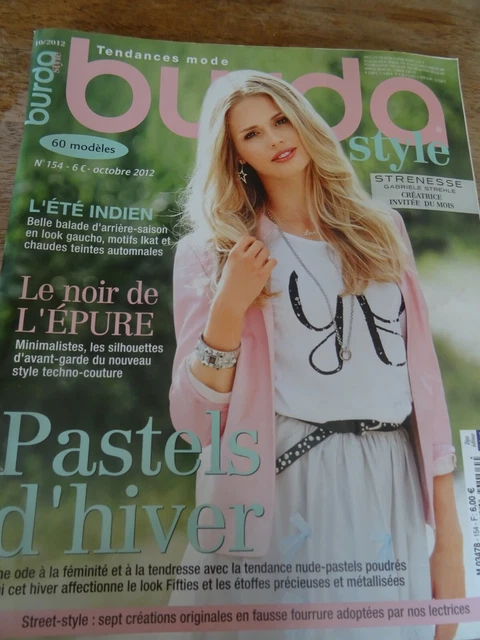 Magazine Burda Style N°175 2014 - Patrons Couture Tailles 34 à 52 - Thème "Le Soleil, La Mer" - Occasion