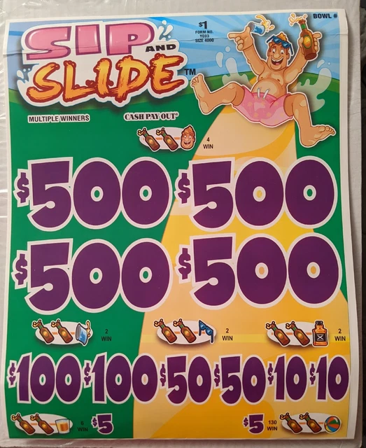 NEW pull tickets SLIP AND SLIDE - Instant Tabs