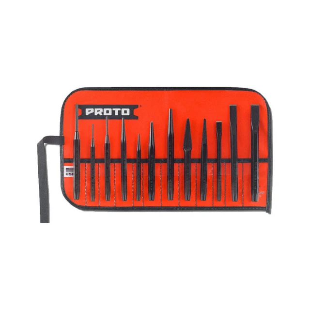 PROTO J2S2 Punch and Chisel Set,12 Pieces
