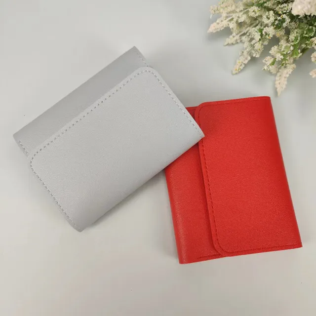 PU Leather Wallets Foldable Multifunction Credit ID Cards Holder Hasp Bags-ID