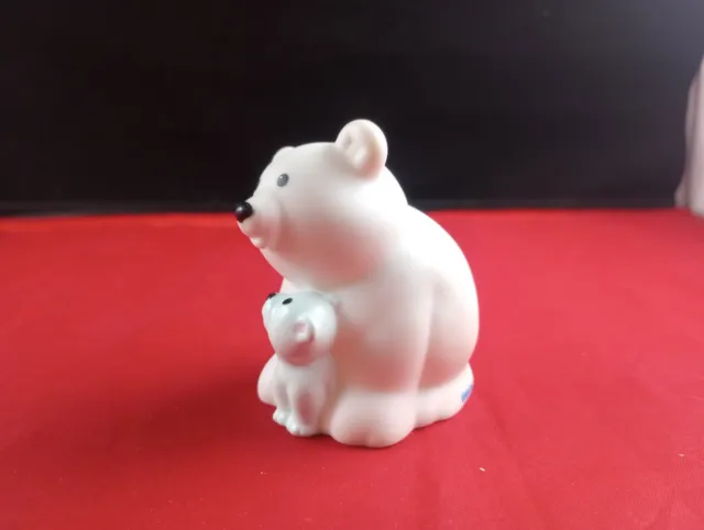 Fisher Price Little People Chunky Mama & Baby Polar Bear Figure *210-T