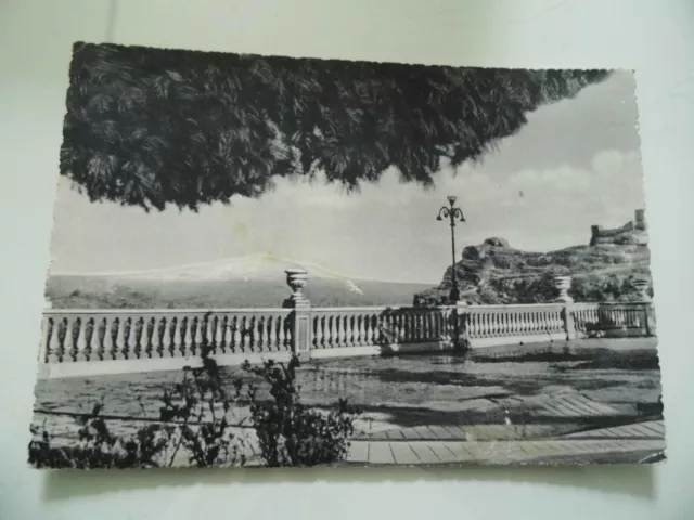 Cartolina Viaggiata "ENNA L'Etna vista dal Belvedere Marconi" 1954