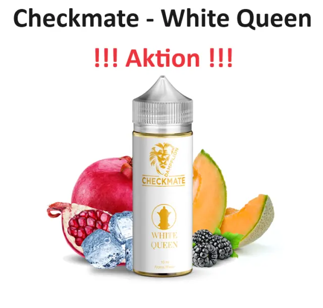 Checkmate -White Queen 10ml Aroma E-Zigarette  E-Liquid Dampflion Aroma