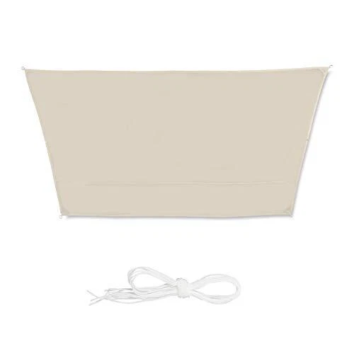 relaxdays Voile d’ombrage trapèze diffuseur d’Ombre Protection Soleil Balcon ...