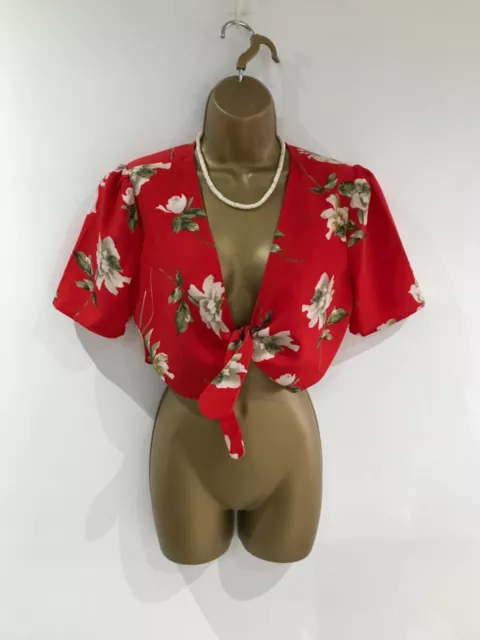 🥀 CAMEO ROSE 🥀 Stunning Oriental Jacket Top - Sz: 8 (10?) - Immaculate 🥀