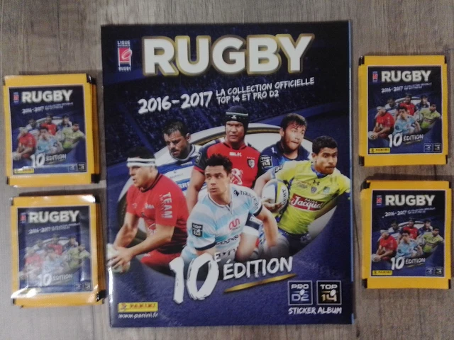 PANINI - RUGBY (FRANCE) 2016/2017 -  ALBUM VIDE & NEUF + 50 Pochettes Neuves