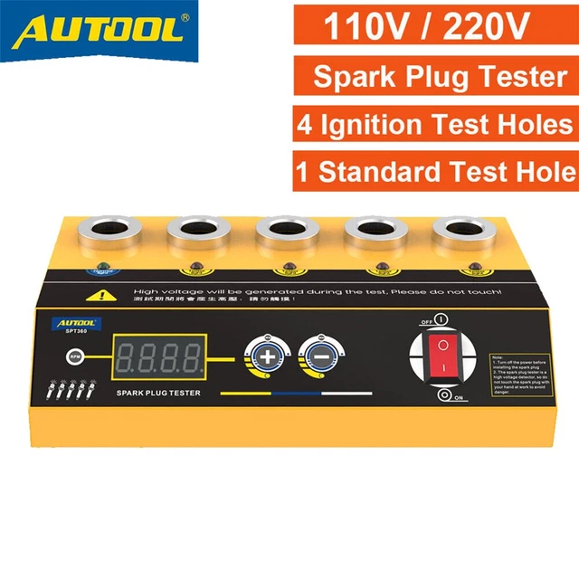 Automotive Spark Plug Tester, Ignition Testers with Adjustable 5 Hole Spark Plug