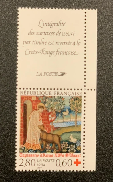 P8T03 N°2915a  Timbre Neuf **  avec vignette du carnet et marge