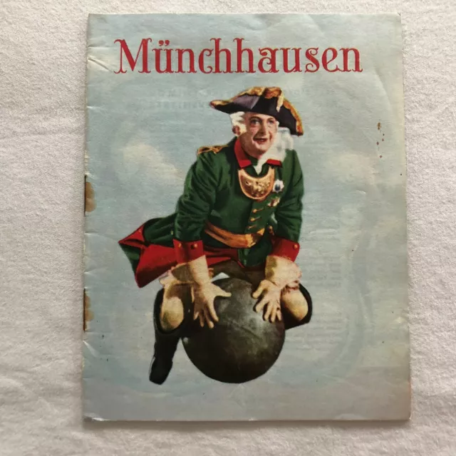 Münchhausen Hans Albers, Wilhelm Bendow Michael Bohnen 1943 Danish Movie Program