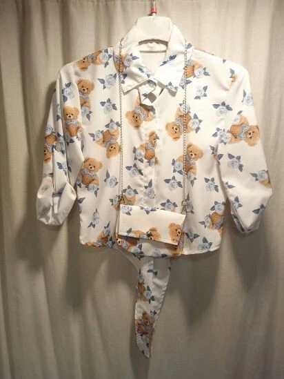 blusa leggera bambina-ragazza più borsetta