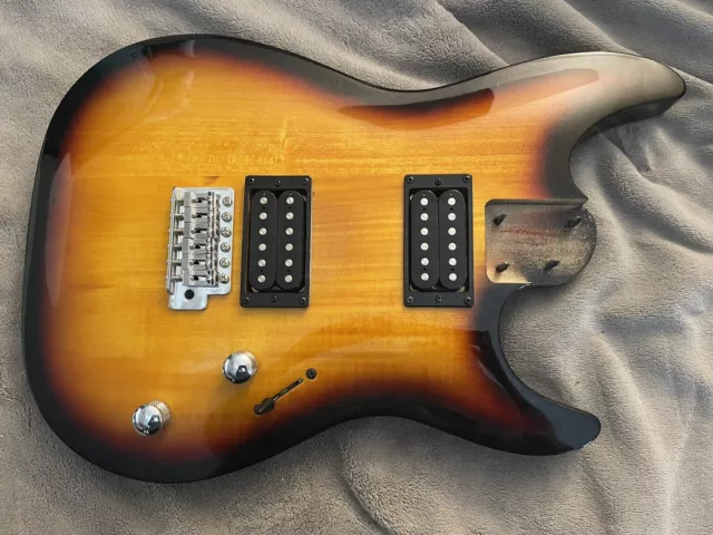 Laguna LE122 Electric Guitar Body Sunburst Loaded Electronics + Bridge Laguna LE122 Electric Guitar Body Sunburst Loaded Electronics + Bridge