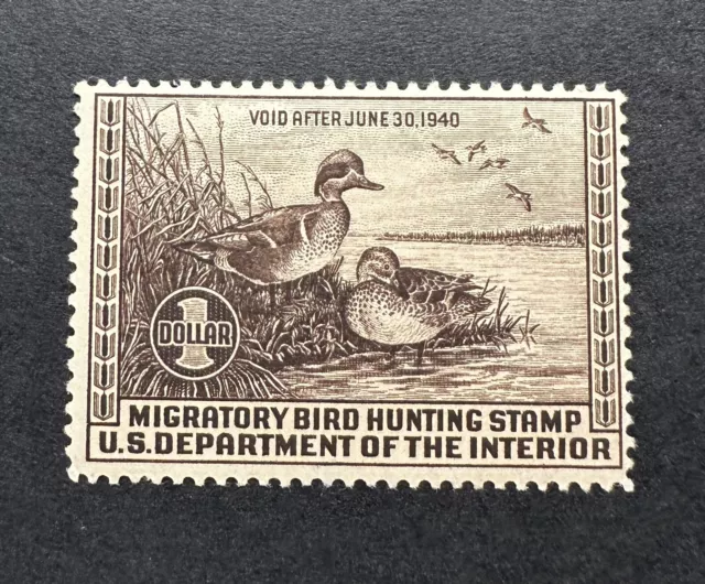 WTDstamps - #RW6 1939 - US Federal Duck Stamp - Mint OG NH