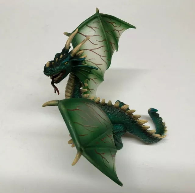 Schleich 2003 Toy Dragon Green Winged World of Knights 6" Figure Mythical Beast