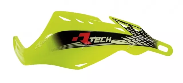 Coppia Paramani Racetech Gladiator Easy Giallo Fluo Rtech Handguards Motard Moto