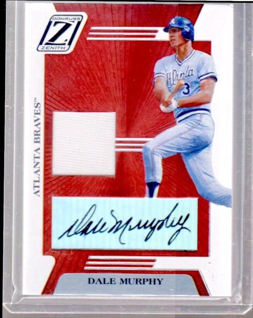 2005 Donruss Zenith Dale Murphy Braves Game Used Bat Jersey Auto 24/100 2005 Donruss Zenith Dale Murphy Braves Game Used Bat Jersey Auto 24/100