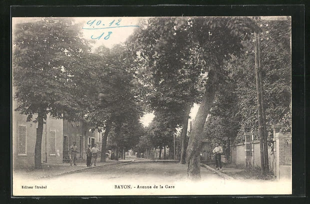 CPA Bayon, Avenue de la Gare