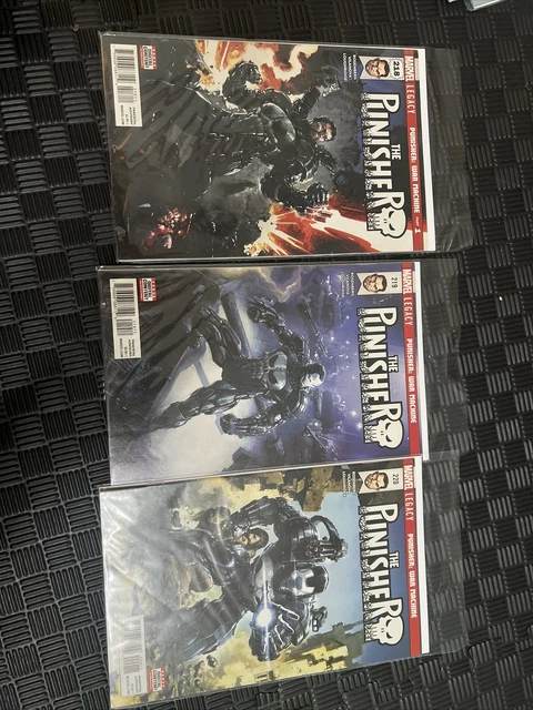 The Punisher #218-220 1st Cameo Punisher War Machine- MARVEL 2018. issue 1-3
