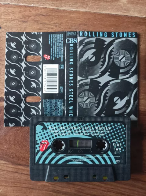 Rolling Stones-Steel Wheels-MC-Musikkassette-Tape-Cassetten