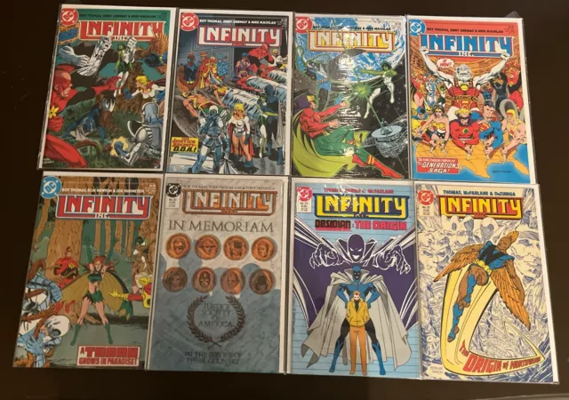 Infinity Inc #3 - #37 DC Comics Lot 8 issues 1984 VF/NM