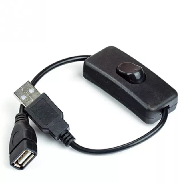 Câble USB Mâle à Femelle avec Interrupteur ON/OFF Connecteur d'Extension 28cm