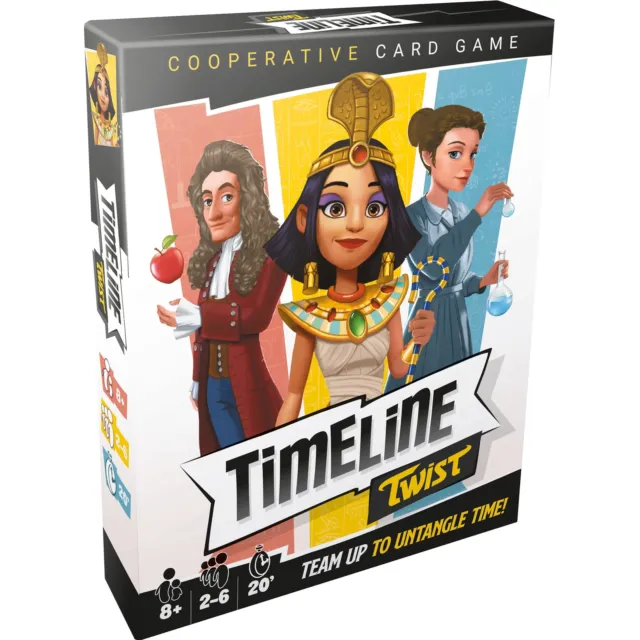Zygomatic   Timeline Twist   Card Game   Ages 8+   2-6 Players   20 Minutes Play