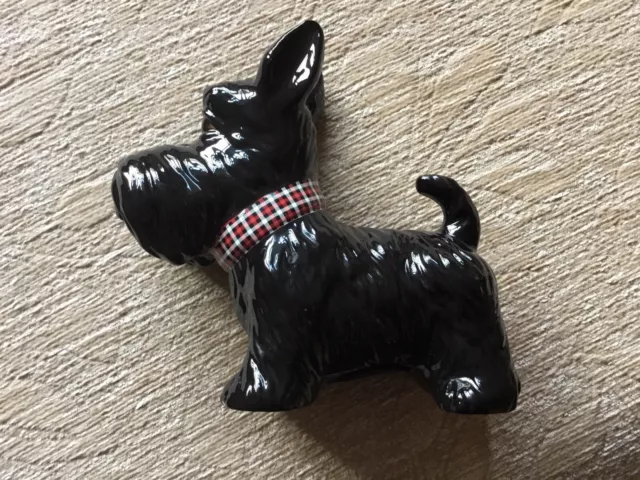 Black Scottie Dog Novelty Ceramic Money Box Scottish Terrier Piggy Bank