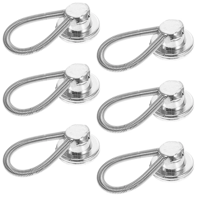 6 Pcs Loose Jeans Buttons Trousers Man Men Pants Jeans Button Pant Extender