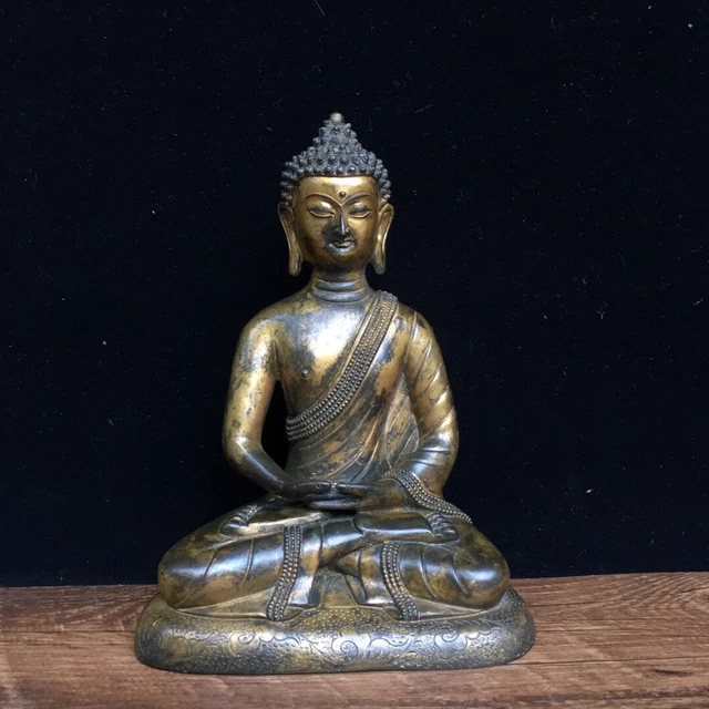 Chinese Exquisite Handmade Buddha Bronze Statue