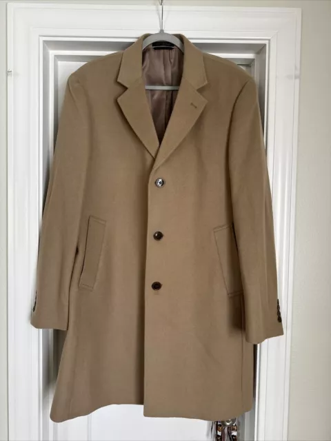 Lauren By Ralph Lauren Men’s Wool Overcoat 42S Tan Coat