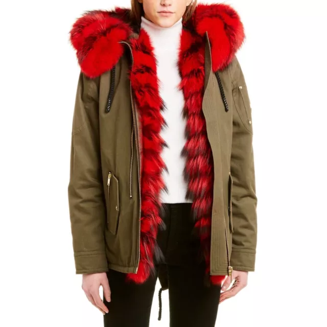 MOOSE KNUCKLES Women's Stellar Canvas Coat Retail: $2395 (NWT)