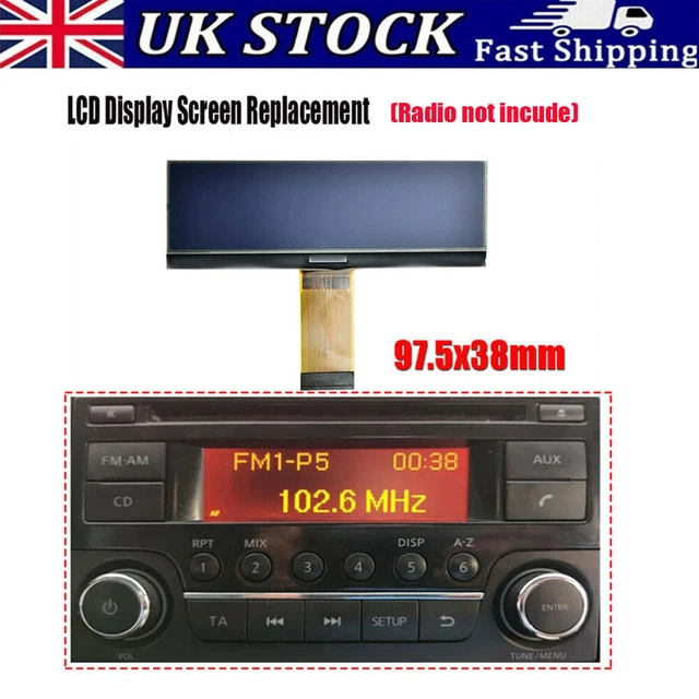 FOR NISSAN JUKE Navara Qashqai Radio CD Player LCD Display Screen Pixel