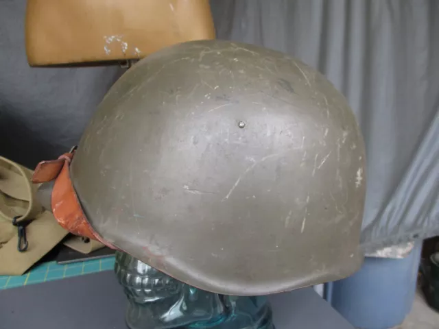 1953 Czech Army size 2 Steel Combat Helmet, Like WWII Russian Helmet