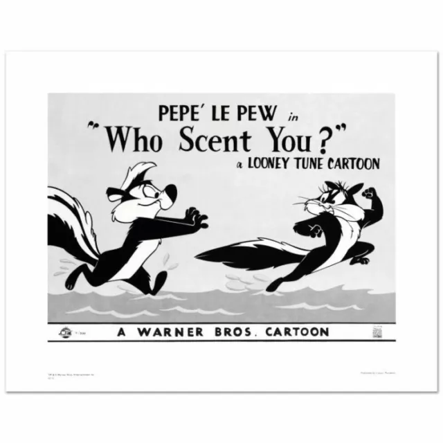 "Who Scent You" Pepe Le Pew. numbered L. E. Giclee from Warner Bros., 