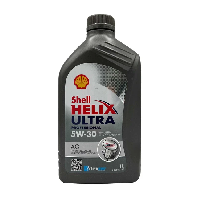 SHELL HELIX ULTRA Professional Ag 5W-30 Huile OV0401547-D30, 1 Litre ...