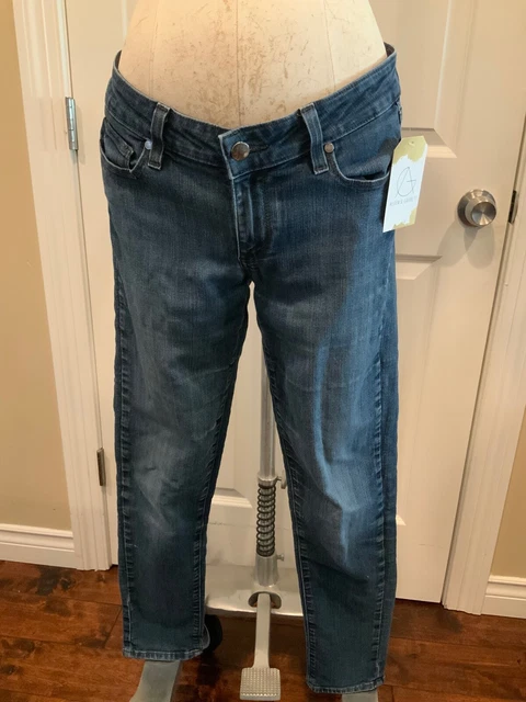 Paige Blue Dark Wash "Peg Skinny" Jeans, Size 27