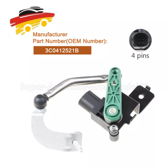 Niveausensor Leuchtweitenregelung 3C0412521B Für VW GOLF Audi Q3 Seat Vorn Links