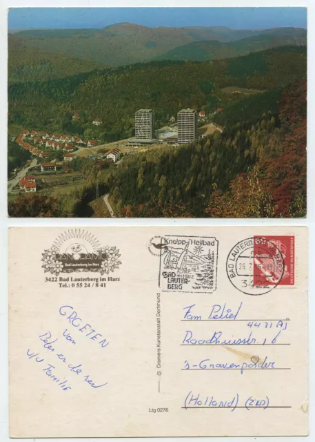 59518 - Bad Lauterberg im Harz - postcard, advertising stamp 26.7.1985