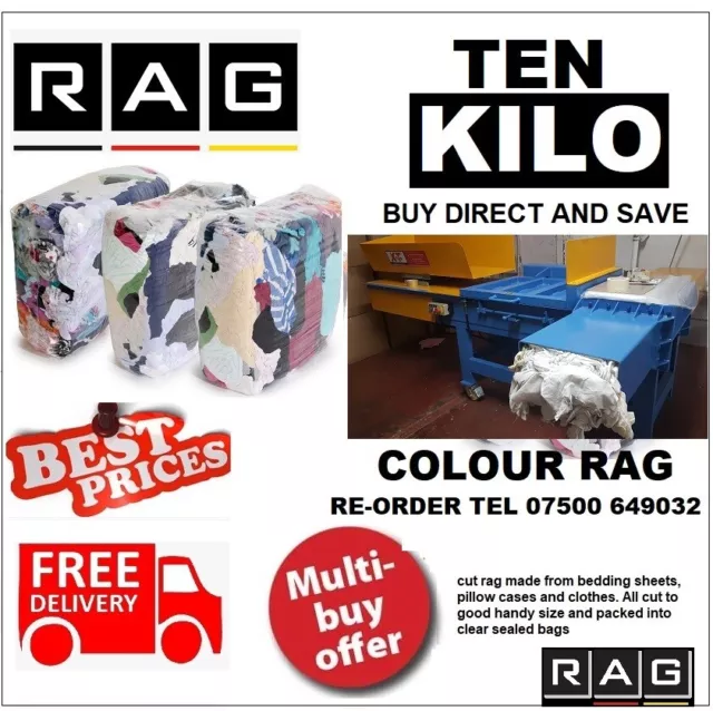 Cleaning Rags / Wipers / Cloths  BEST UK SUPPLIER - Select Your Grade & Bag Size