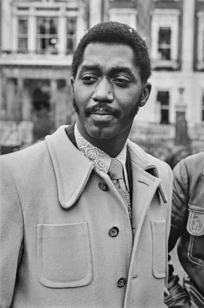 Otis Williams of Motown vocal group The Temptations 1972 OLD PHOTO